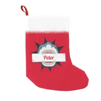 Shark Lover Small Christmas Stocking