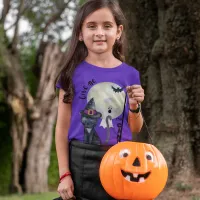 Childs Halloween top Witches black cat Kids