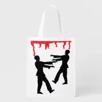 Zombie and Blood Dripping Trick or Treat Bag