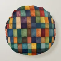 Rainbow LGBTQ style design Round Pillow