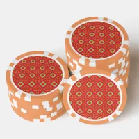 Christmas Holiday Charm Pattern 01 -  Poker Chips