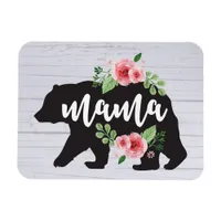 Mama Bear Elegant Rustic Floral Flowers Mom Magnet