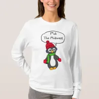 F the Midwest Funny Penguin Weather Shirt