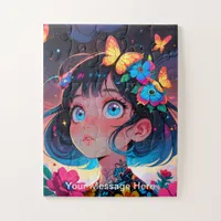 Kids Vibrant Fusion of Fantasy and Anime Art Jigsa Jigsaw Puzzle