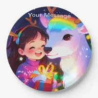 Enchanted Christmas Glow Paper Plates