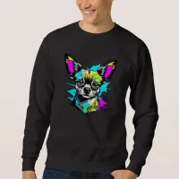 Chihuahua Cyberpunk style Art Dog Lover Sweatshirt