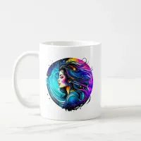 Ethereal Beautiful Woman Never Stop Dreaming Coffee Mug