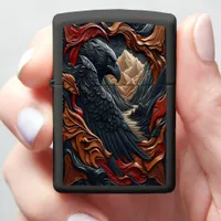 Eagle Masterpiece leather-look Art Zippo Lighter