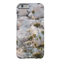 Rocks and flowers Cell Phone Case