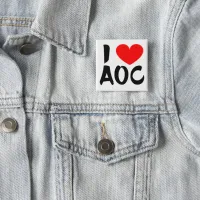 I Heart AOC | I Love A.O.C. Button