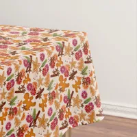 Gingerbread Citrus Spices Rustic Christmas Holiday Tablecloth