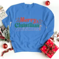 Merry Christmas Sweatshirt Winter Holiday Seasons