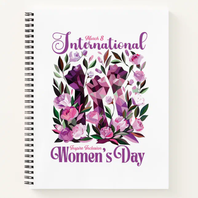 International Women's Day March 8 Notebook