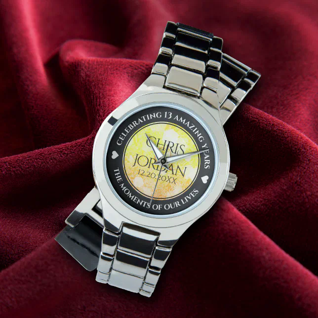 Elegant 13th Citrine Wedding Anniversary Watch