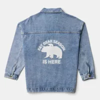 Fat Bear Season Is Here - White | Denim Jacket