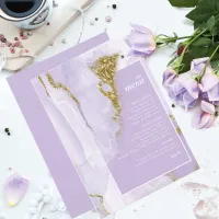 Lux Ink Lavender Abstract Menu ID990