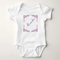 Pretty Pink Cherry Blossoms Baby Bodysuit