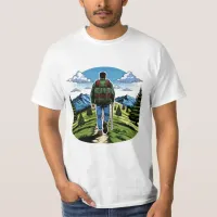 Man Hiking a Trail like the A.T. T-Shirt