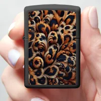 Chic leopard print elevates style zippo lighter