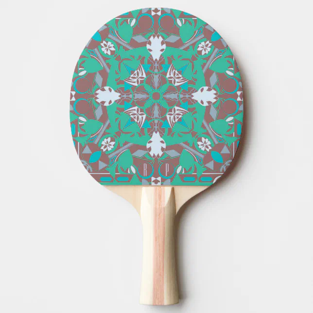 Modern kaleidoscopic pattern Ping Pong Paddle