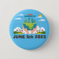 World Environment Day customizable custom Button