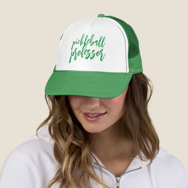 Handwritten Pickleball Professor Dinks Chalkboard Trucker Hat