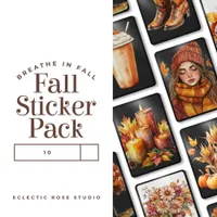 Fall Stickers Custom-Cut Vinyl Sticker