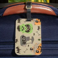 Halloween Vintage Pattern Luggage Tag