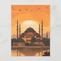 Travel to Istanbul Postcard