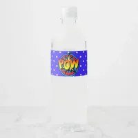 Pow Pop Art Superpower Water Bottle Label