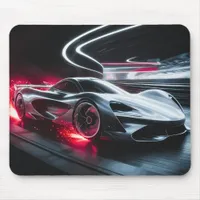 Futuristic Speed Demon Sleek Concept Car  Mouse Pad