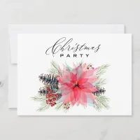 * AP20 Family Corporate Poinsettia Christmas Party Invitation