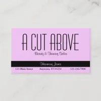 Pink Beauty Salon Business Card