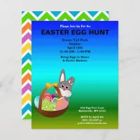 Budget Painted Eggs & Bunny Easter Egg Hunt Paper