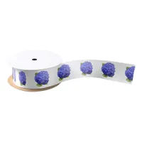 Blue Hydrangea Flower Satin Ribbon