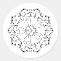 Black & White Mandala Sticker