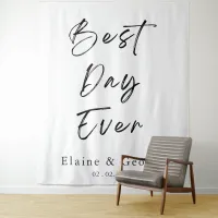 Best Day Ever Wedding Photo Prop Backdrop