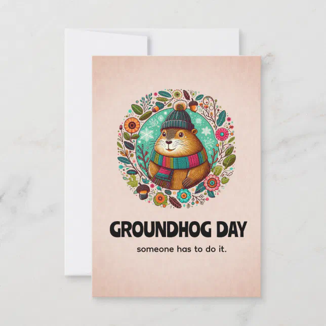 Over Rated? Groundhog Day Party Invitation