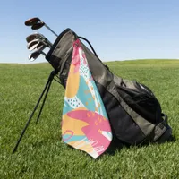 Colorful Abstract Golf Towel