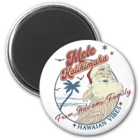 Mele Kalikimaka Merry Christmas Santa Hawaiian  Magnet