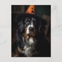 Halloween Bernese Mountain Dog Adorable  Postcard