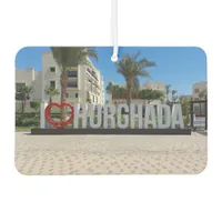 I love Hurghada Egypt Vacation Souvenir Photo Air Freshener