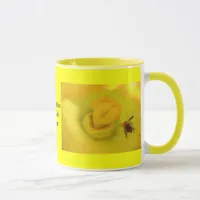 Bee Within Zucchini Flower Mug