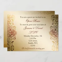 gold elegant Corporate party Invitation