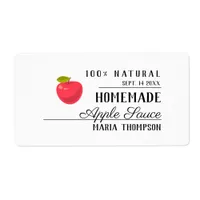 Rectangular Applesauce Modern Typography Label