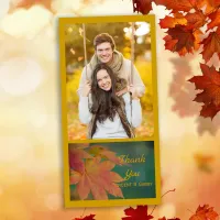 Autumn Colors Wedding Thank You Photo Card