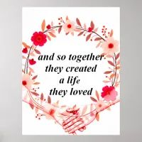 Creating a life together poster