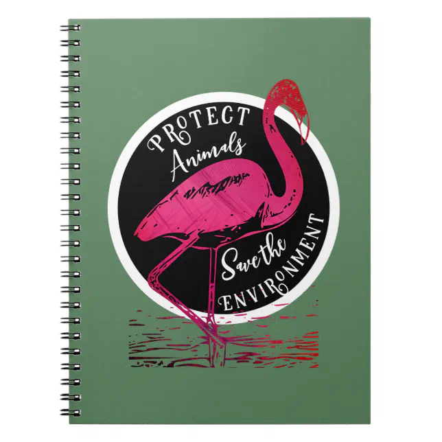 The flamingo guardian notebook