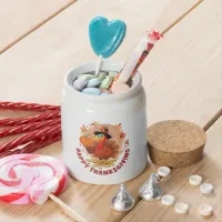 Happy Thanksgiving Typography Candy Jar