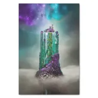 Cosmic Gemstone and Glass \|/ Universe AI Art Tissue Paper